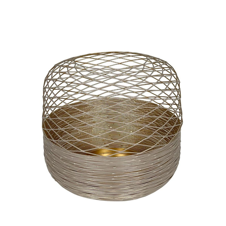 Kaheku Windlicht Fia, beige/gold, diverse Grössen