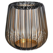 Kaheku Windlicht Cuneo, schwarz/gold, diverse Grössen