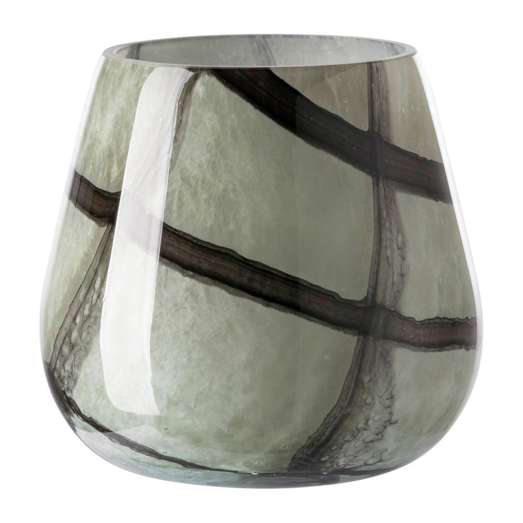 Fink Vase/Windlicht Marly, salbei Dekor, diverse Grössen