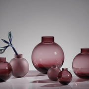 Kaheku Kugelvase Solento, Glas, lila