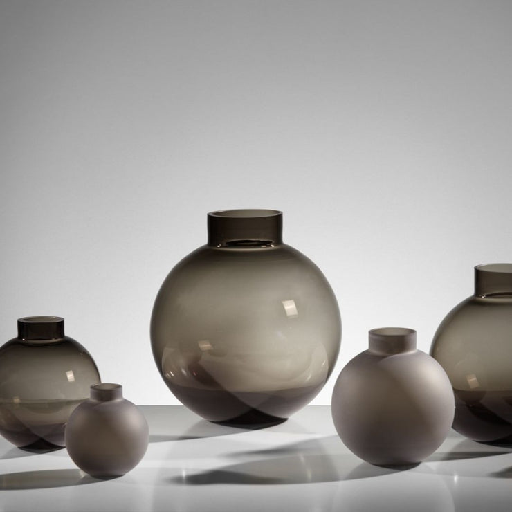 Kaheku Kugelvase Solento, Glas, smoke