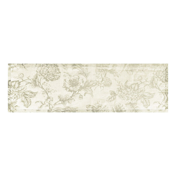 Proflax Tischläufer, Floral Toile beige-gold