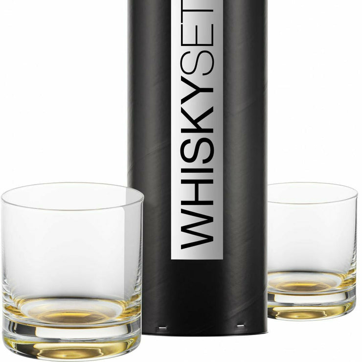 Eisch Gentlemen Whisky Glas gold, 2 Stk. in Geschenkröhre