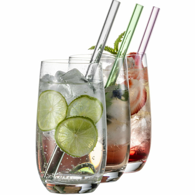 Eisch Glashalm-Set 4 Glashalme + 1 Reinigungsbürste Gentleman im Gesch – Ambiente-Kesswil